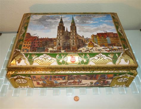 vintage west german metal boxes